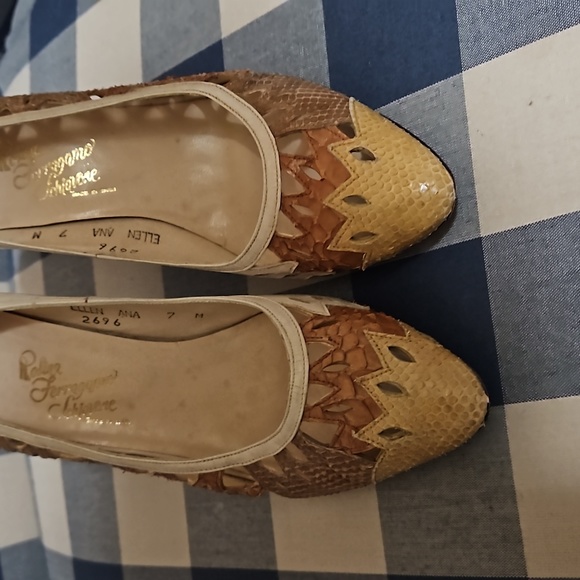 Rodina Ferragamo Schiavone heels 7M - Picture 7 of 8